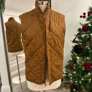 J. Crew Men's Quilted Tan Vest